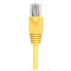 Yellow 0.5 M UTP cat. 6 network cable, patch cable with RJ45 connectors