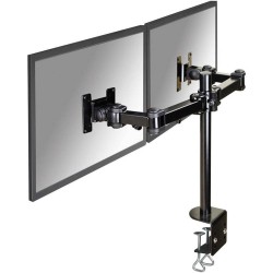 Vesa bracket for 2 screens on one arm, Table bracket for 2 x TFT 12kg swivel vesa 75 vesa 100