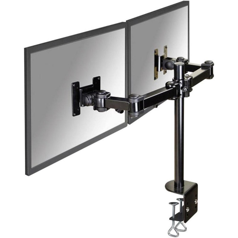 Vesa bracket for 2 screens on one arm, Table bracket for 2 x TFT 12kg swivel vesa 75 vesa 100