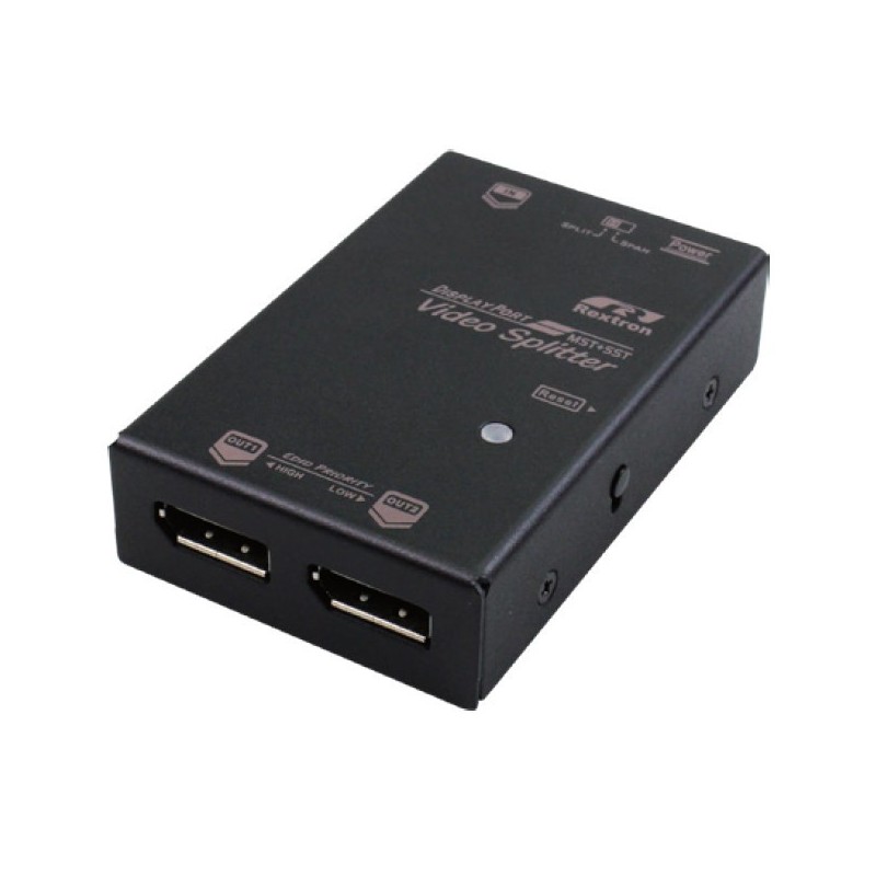 DP splitter 4K with 2 outputs 1 DisplayPort DP 2 to DP DisplayPort