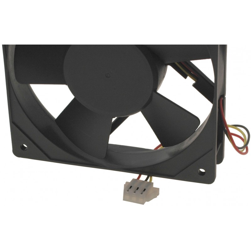 Datamaskinskap 12VDC vifte 120 x 120 x 25mm, med termisk sensor stillegående støyreduserende