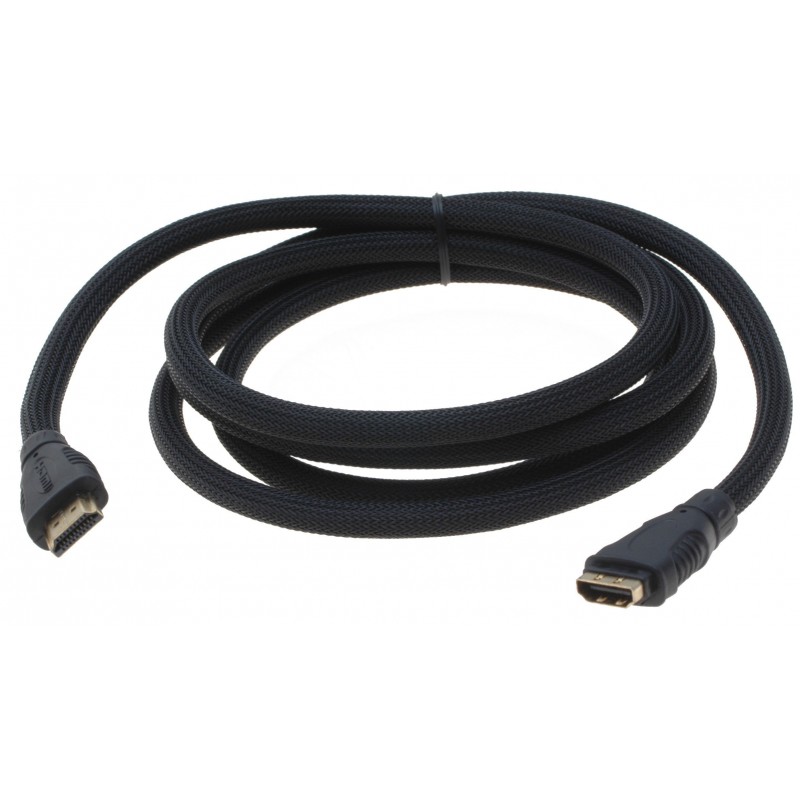 HDMI extension cable - 4K - HDMI 1.4 - Male to F - 3 meters