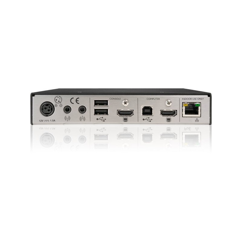 HDMI KVM extender over IP med lyd og USBforKVM switch