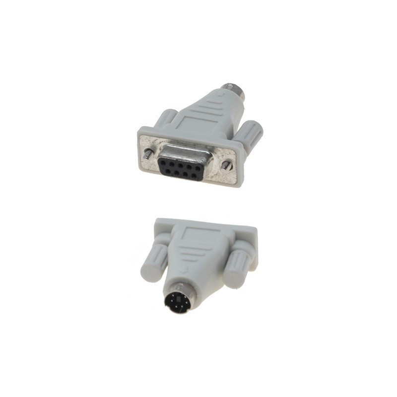 PS/2 6-pin mini din male to SUBD DB9 pole FEMALE
