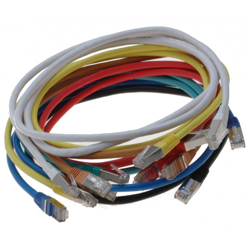 Cat.6A skjermet nettverkskabel, UL-godkjent, 7 meter