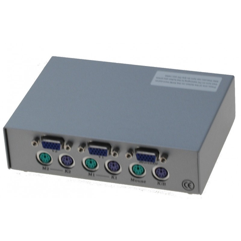 Manuel VGA-bryter til PS2 Mini DIN 6