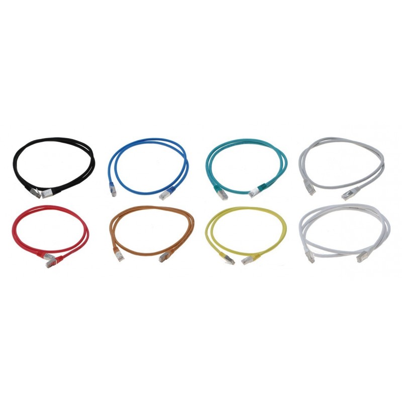 Cat. 6 nettverkskabelen, RJ45, STP, AWG28, svart, 20m