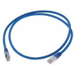 Cat. 6 netværkskabel, RJ45, STP, AWG28, blå, 30mforSTP