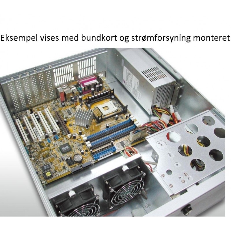 3U 19" PC-kabinet, ATX, Silver