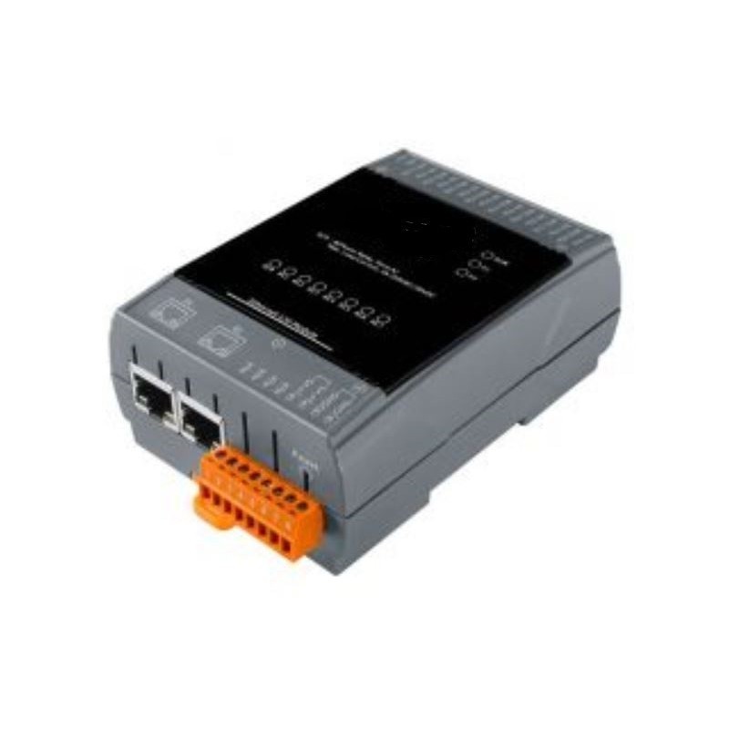 8 x power relay COM N, O, 24VDC / 250VAC 5A, 2x RJ45 Ethernet Modbus