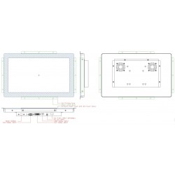 15 "Screen - Vandal-touch, High bright 1000nits