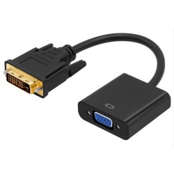 DVI-D til VGA-adapter med 0,25m kabel - DANBIT A/S