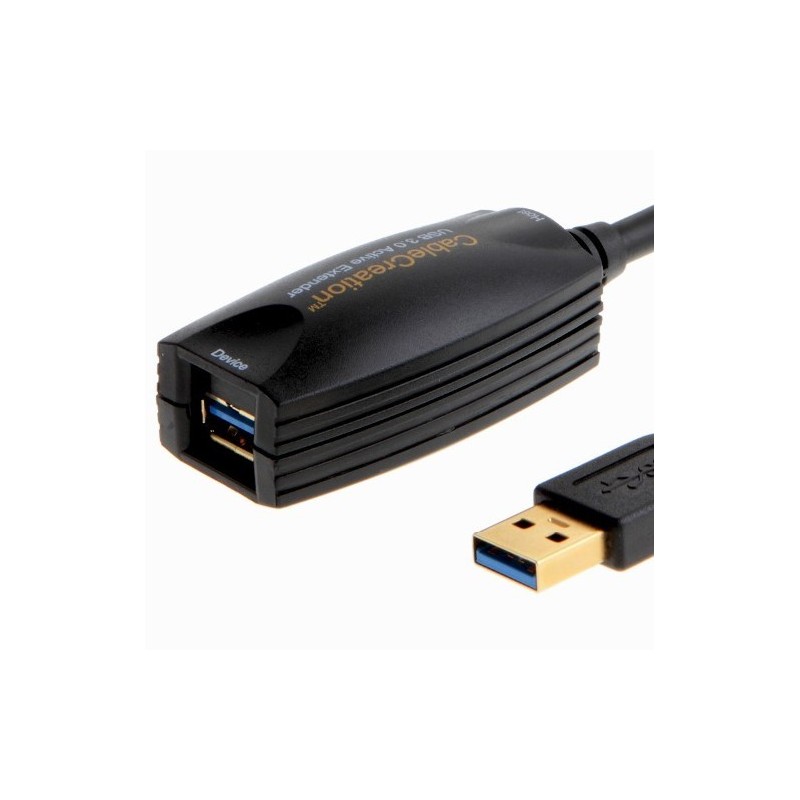 5m forlængerkabel (repeater) til USB3.0, USB A han/hun-stikforUSB 3...