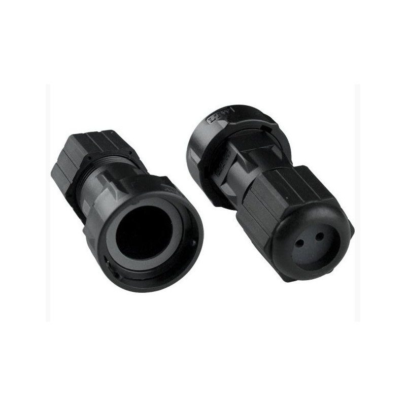 Water and dustproof connector (gland) for LC fiber connector
