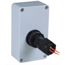 Water and dustproof connector (gland) for LC fiber connector