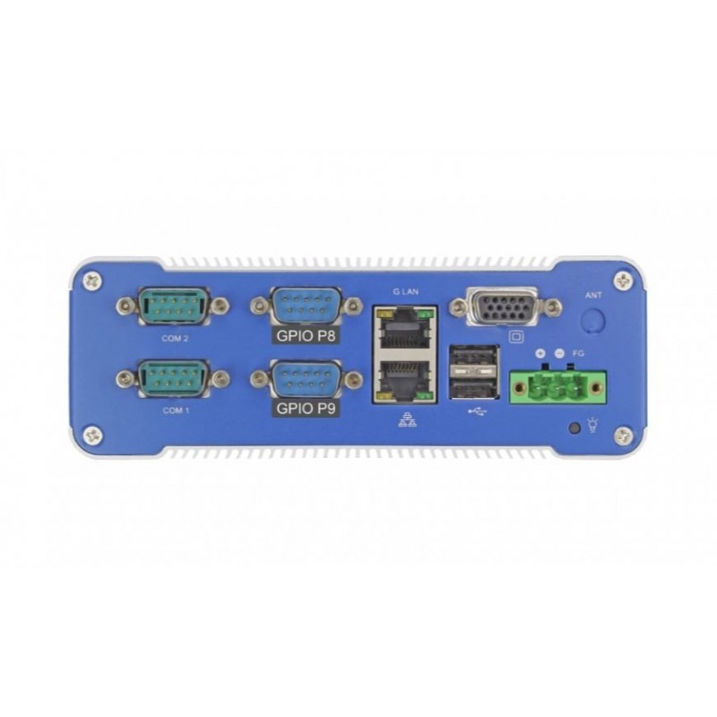 Viftefri Mini IPC med bred driftstemperatur for DIN, 2 x RS232, 2 x RS485