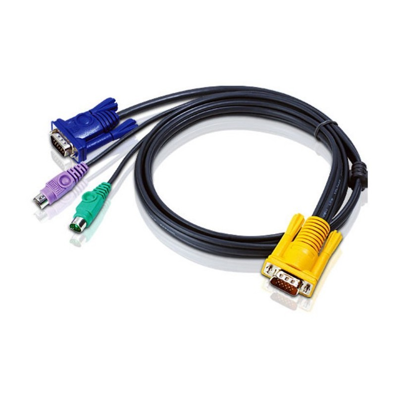 Aten 2L-5203P IOGEAR Bonded all in one PS/2 Cable VGA KVM 2L-5202P