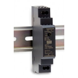 12VDC/1.25A, 15W power supply for DIN rail mounting