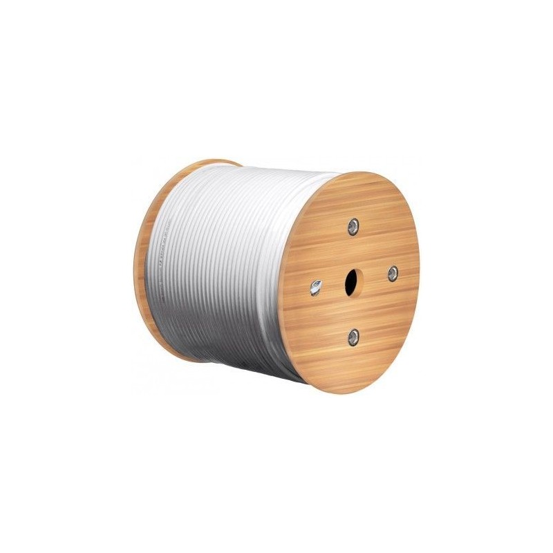 Cat 7A 500m Duplex-RJ45 S/FTP nettverkskabel, blå CU, AWG 22/1 LSZH