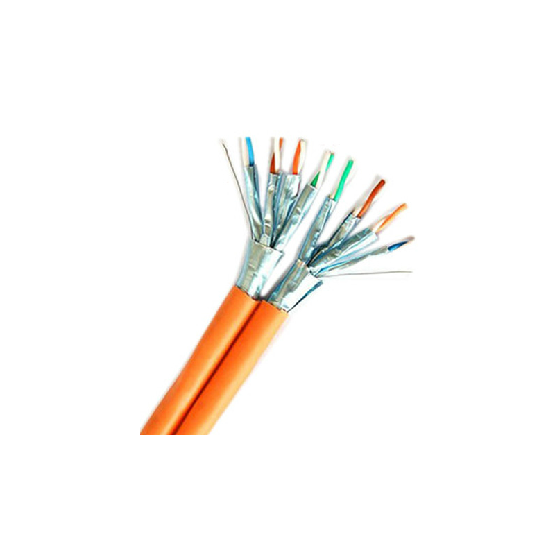Cat 7A 500m Duplex-RJ45 S/FTP Network Cable, Blue CU, AWG 22/1 LSZH