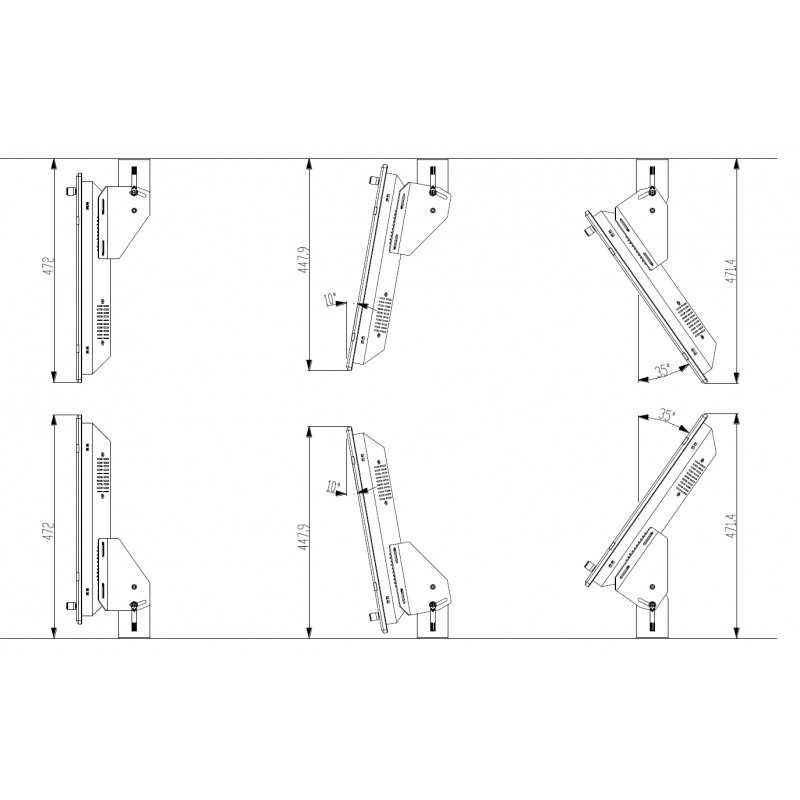19 Marine Monitor IP65 - Robust, VESA-feste, anti-vibrasjon