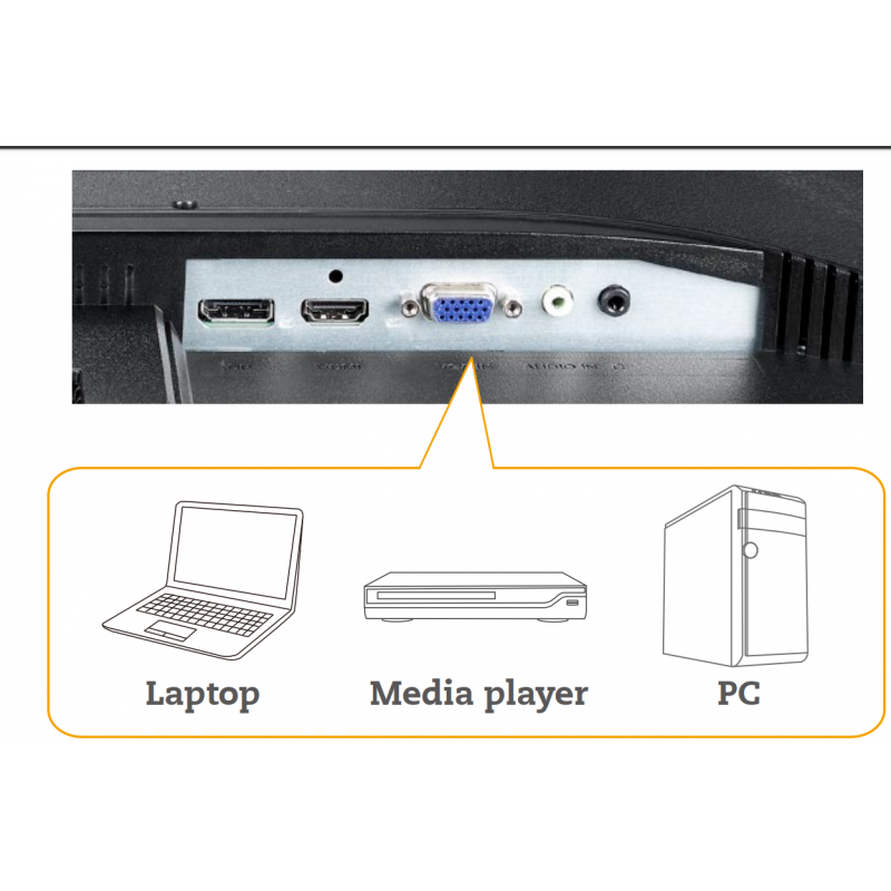 23,6 "TFT LED Full HD Full HD-skjerm - DANBIT A / S