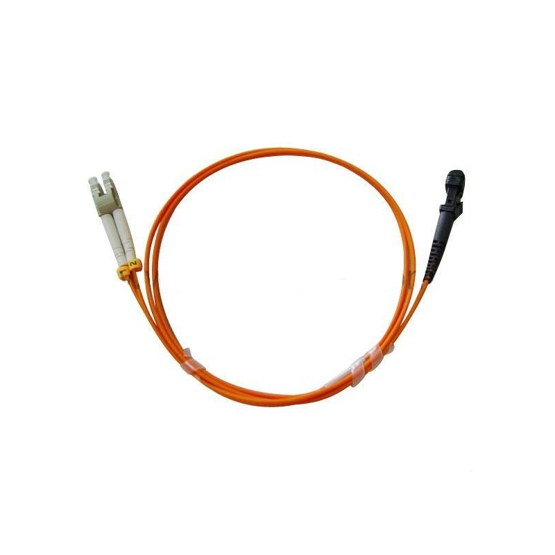 MTRJ Fiber cable, Multi mode, MTRJ HUN - LC, 3m, 50/125my, Orange, LSZH, Duplex