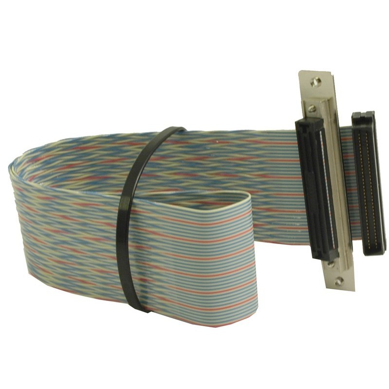 Fladkabel, 1 x mini DB68 han + 1 x mini DB68 hunforSCSI kabler