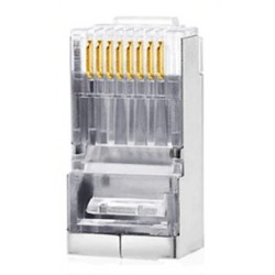 RJ45 connector Cat. 6 STP 1.1mm. With review for cutting ends