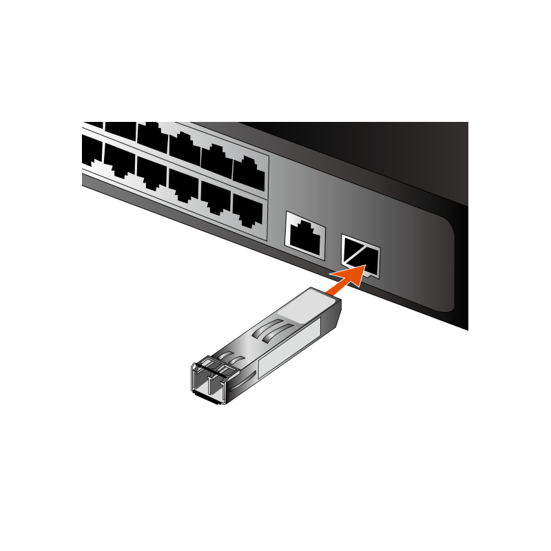 10 Gbit SFP+ modul Simplex fiberkabel 10GBase-BX, Single Mode, LC, opp til 20 km