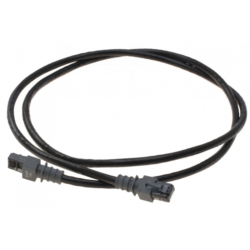 Cat. 6 netværkskabel med lys, patch kabel RJ45, UTP, LSZH, sort, 0,...