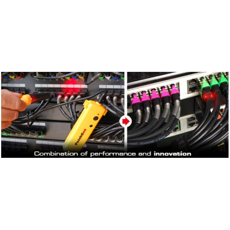 Cat. 6 netværkskabel med lys, patch kabel RJ45, UTP, LSZH, sort, 0,...