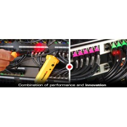 PatchSee Intelligent Cat. 6a UTP network cable with light 1.5m simple troubleshooting in cross field