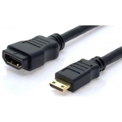 Mini HDMI Extension Cable - HD - Mini HDMI 1.3 - to female HDMI - 1.8 meters