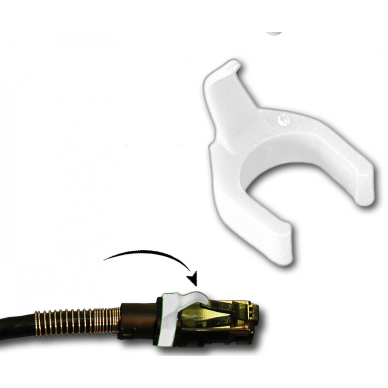 PatchSee patch cable clips - Patch clip - white color coding of network cables - DANBIT
