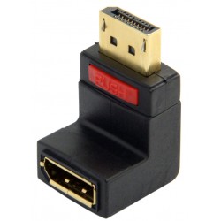 DisplayPort he / she adapter, 90 ° angled