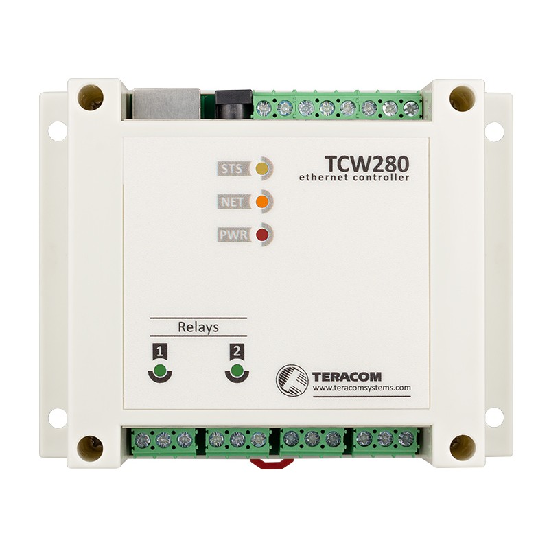 Ethernet-basert utgangsmodul for strøm, spenning og kontakt.- Teracom TCW280