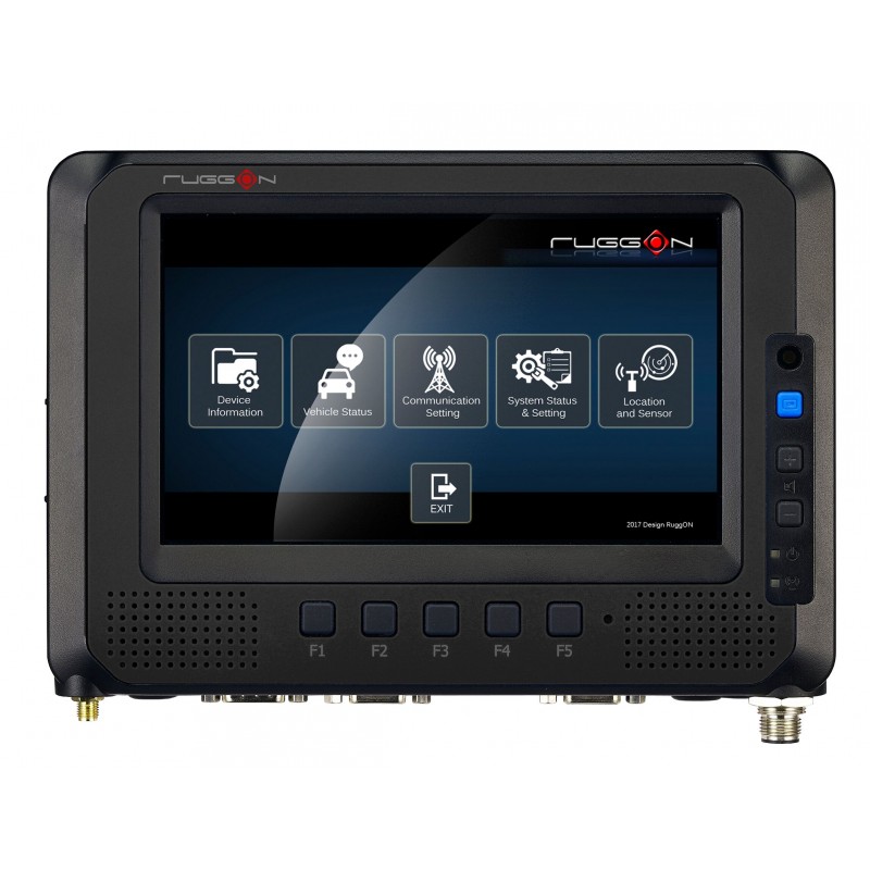 7" Robust Tablet for Car Mounting: 500 Nits, Multi-Touch, Intel Atom E3815