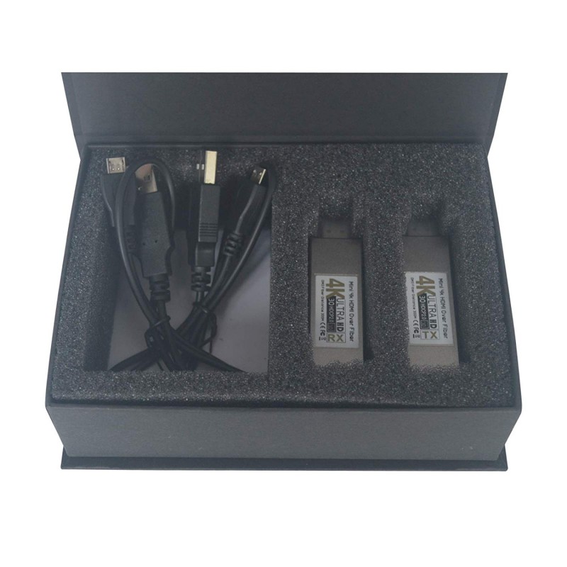 HDMI-omformer over fiber OM3 multimodus