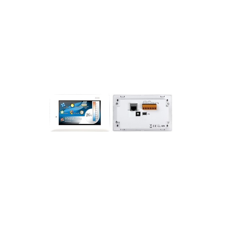 4.3” Touch HMI med RS232 (3-pin), RS485, USB, RTC og Ethernet - DANBIT