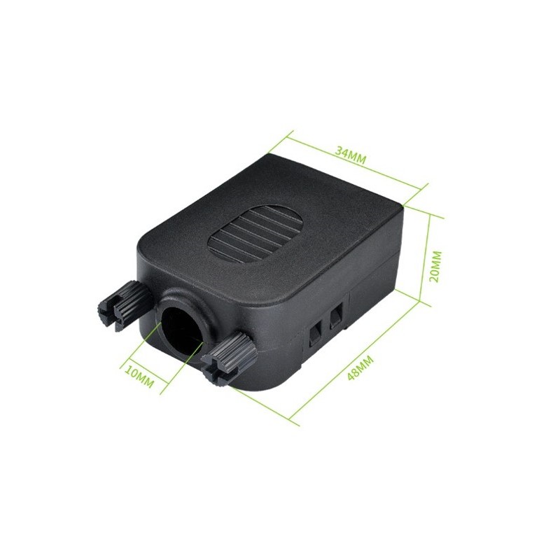 Rekkeklemme med DB9 hannkontakt, RS232-kontakt med skruklemme