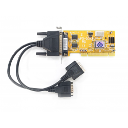 Serial card with 2 x 232 PCI with high and low backplate Titan PCI-200LP / UPCI for older OS