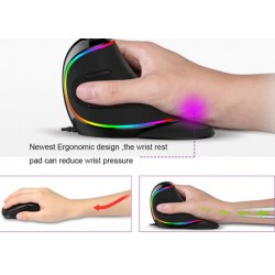 Ergonomic Wireless USB Mouse - Avoid pain in the shoulder and back