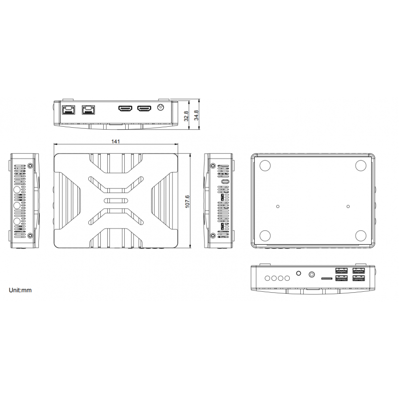 Embedded Fanless intel PC