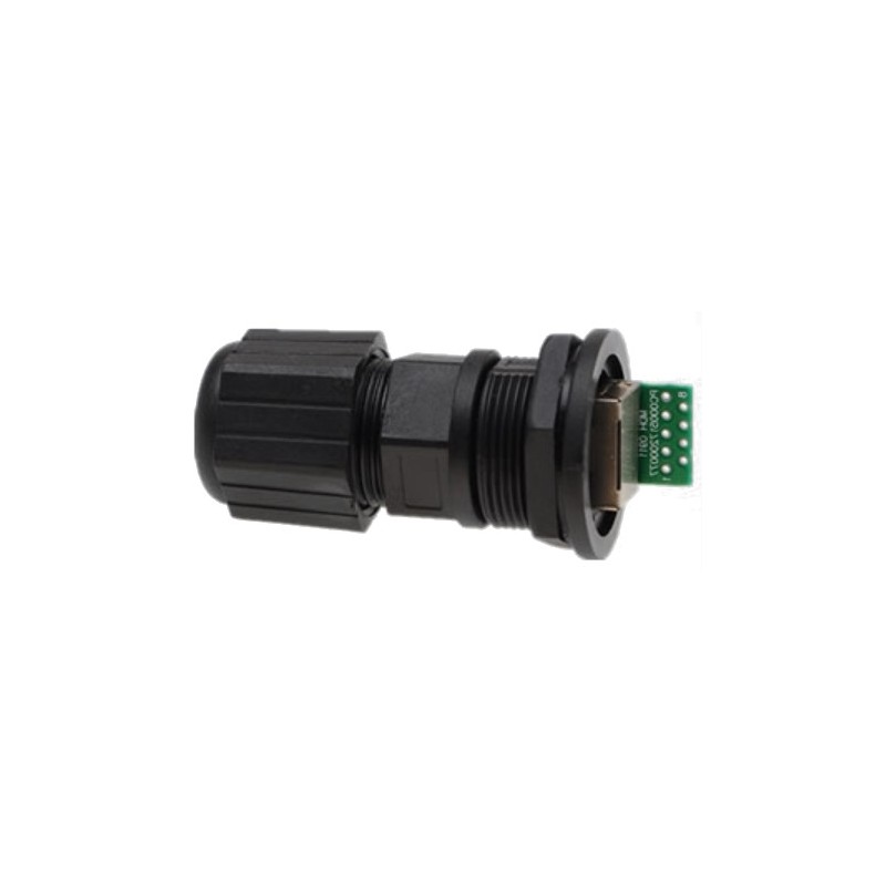 Outdoor M25 RJ45 - PCB IP67-kontakt - vanntett RJ45-adapter for panelmontering