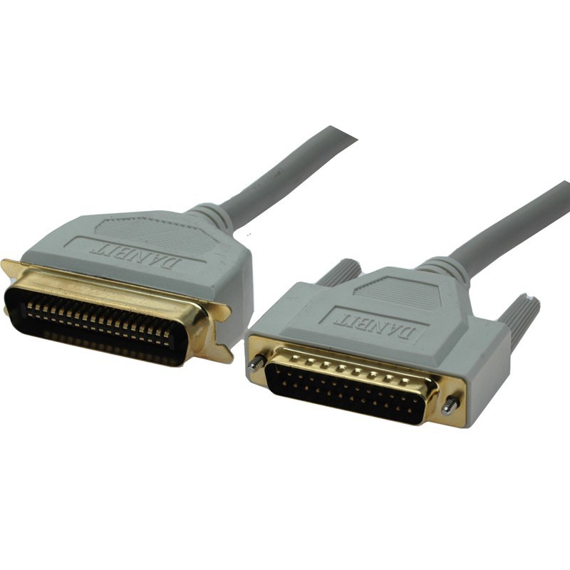 Printer Cable DB25 he and Centronics 36 he 1,8m