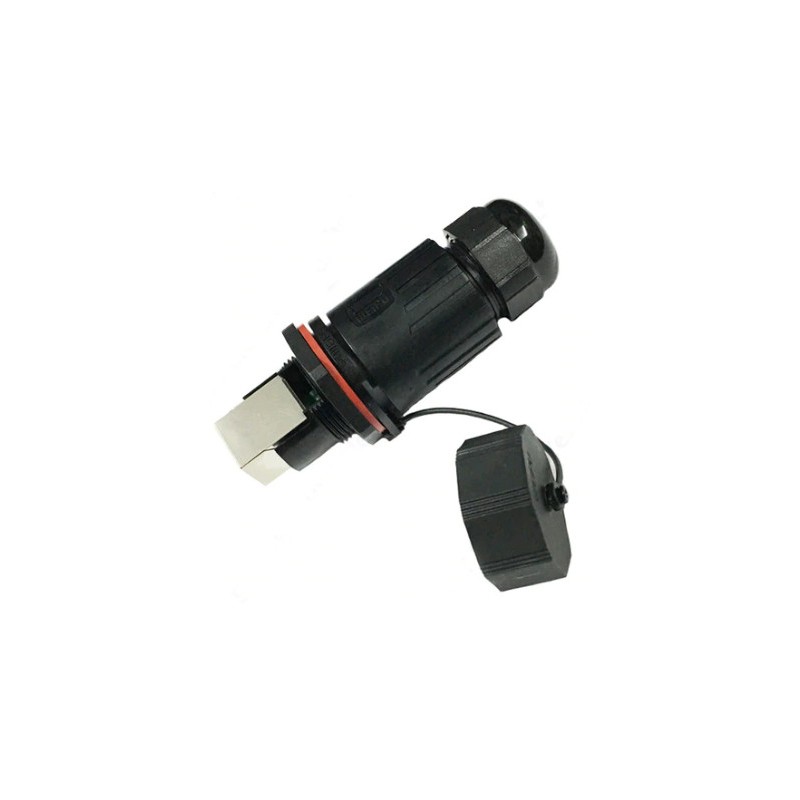 Waterproof RJ45 IP67 connector for industrial and outdoor use