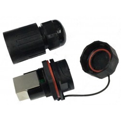 Waterproof RJ45 IP67 connector for industrial and outdoor use