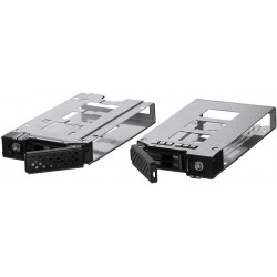 Hard disk tray for 2 x 2½" SAS/SATA SSD/HDD fills as 5½" unit RW225-12G