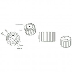 Waterproof RJ45 connector in 3 parts - IP68 tight - metal DANBIT